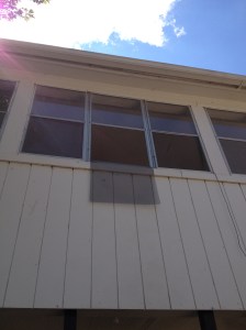 Window Screen from the front of the house