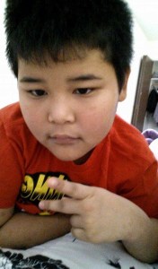 The 11 year old son, a few days before the accident.